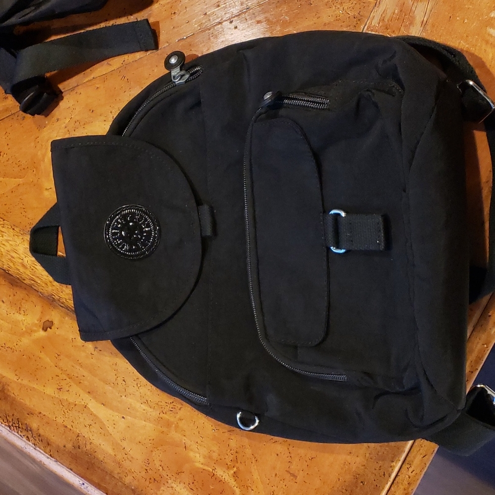Kipling small mini black backpack